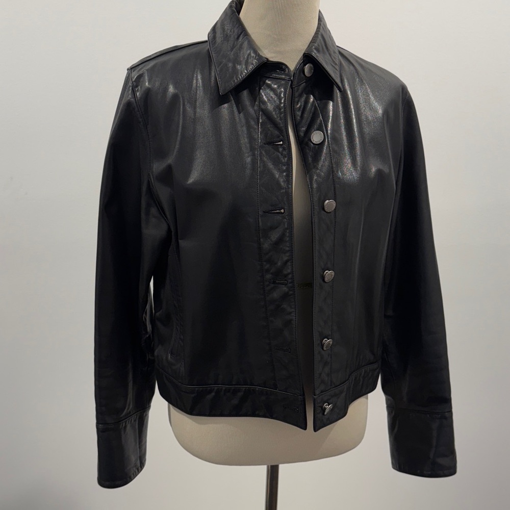 Banana Republic Black Leather Jacket